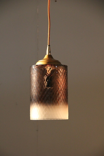 Lamp Hanging Cylinder Ombre L
