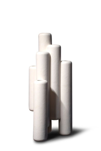 NOUVEAU Vase Godé Blanche